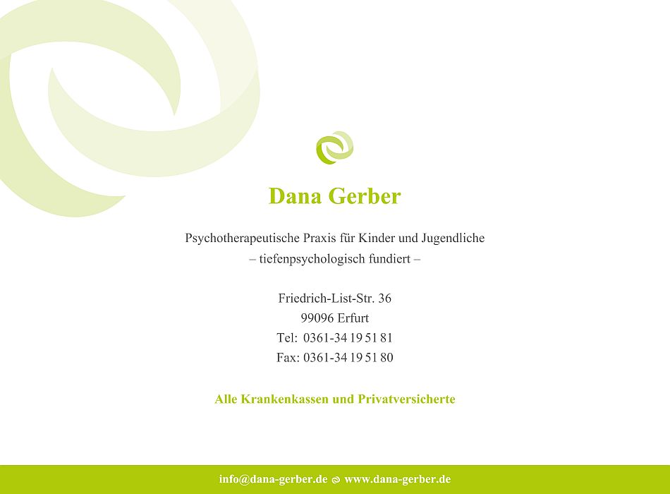 Psychotherapeutische Praxis f�r Kinder und Jugendliche Dana Gerber
